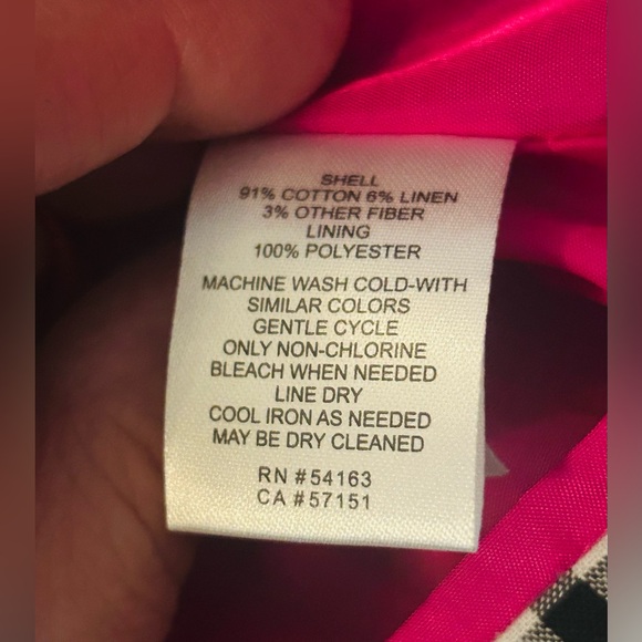 Jessica Howard Sleeveless Sheath Dress - Large / 12 - Black Gingham Lace Trim - Picture 9 of 13